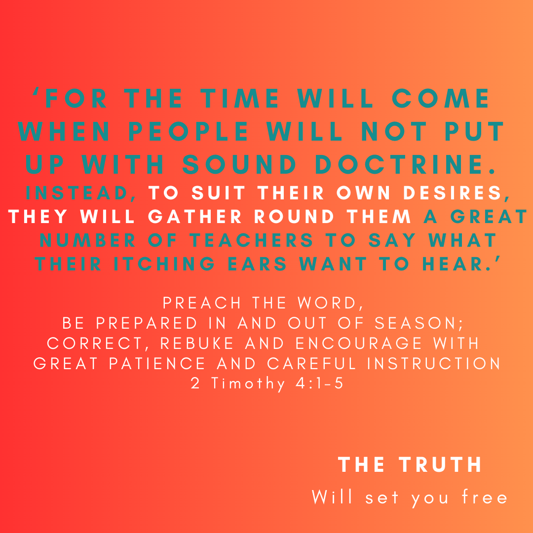 2 Timothy 41-5 PREACH THE WORD, BE PREPARED IN AND OUT OF SEASON