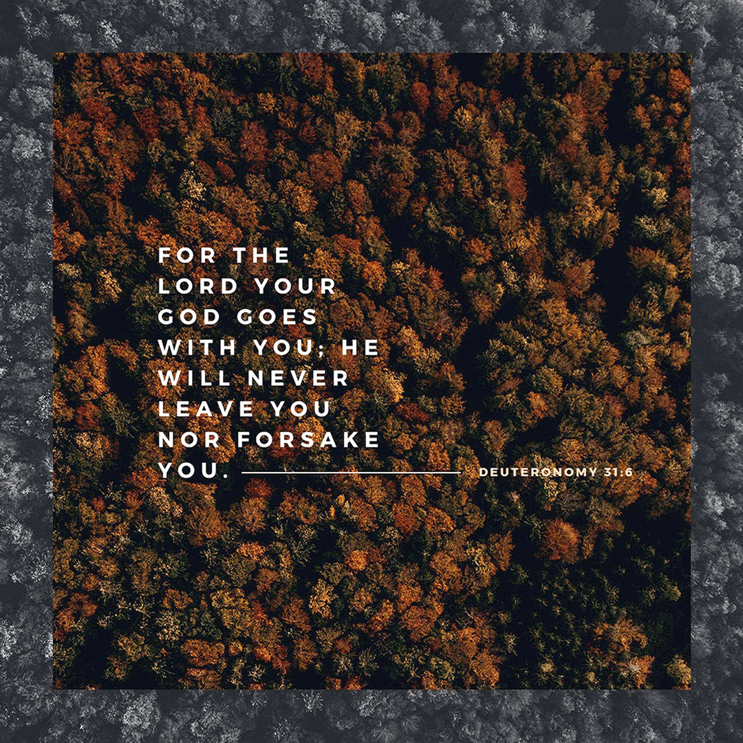 Deuteronomy 31:6 - For The Lord Your God Goes With You. He Will Never Leave You Nor Forsake You.png
